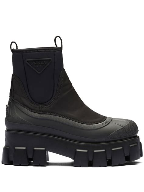 molettone prada|Prada Moonlith Gabardine Boots .